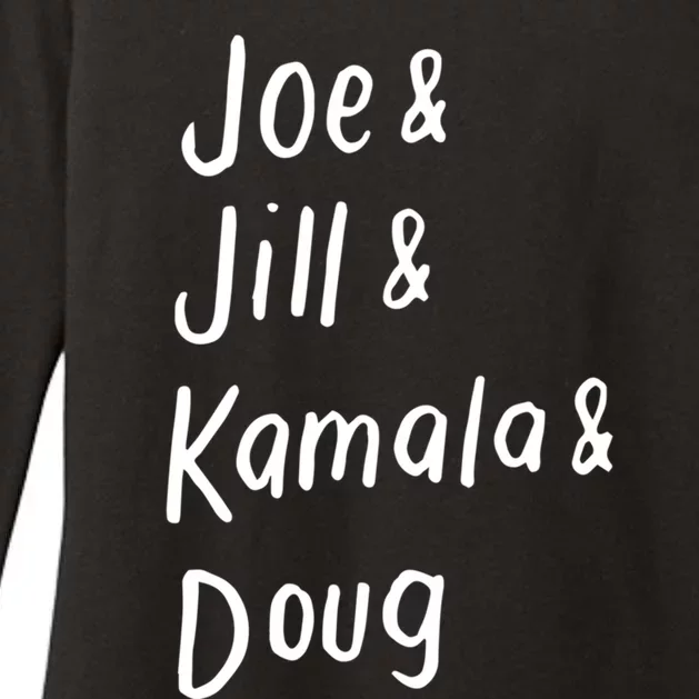 Joe And Jill And Kamala And Doug Biden Harris 2020 Vote Democrat Cool Gift Womens CVC Long Sleeve Shirt