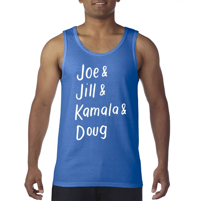 Joe And Jill And Kamala And Doug Biden Harris 2020 Vote Democrat Cool Gift Tank Top