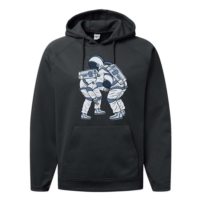 Jiu-Jitsu Astronaut Jiu Jitsu BJJ Martial Arts Combat Sport Performance Fleece Hoodie