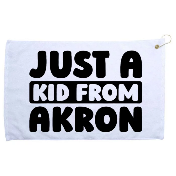 Just A K.I.D From Akron American Resident Usa Us City Grommeted Golf Towel