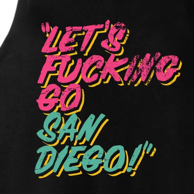 Jorge Alfaro Let’S Fucking Go San Diego Ladies Tri-Blend Wicking Tank