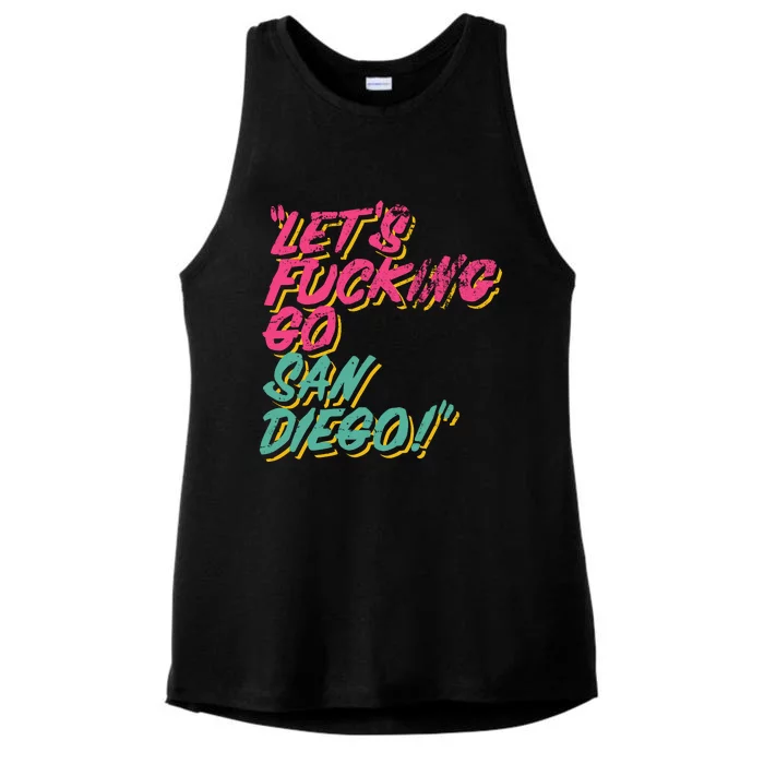 Jorge Alfaro Let’S Fucking Go San Diego Ladies Tri-Blend Wicking Tank