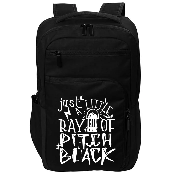 Just A Little Ray Of Pitch Black Impact Tech Backpack