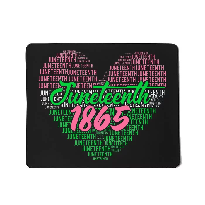 Juneteenth Aka Love Heart Mousepad