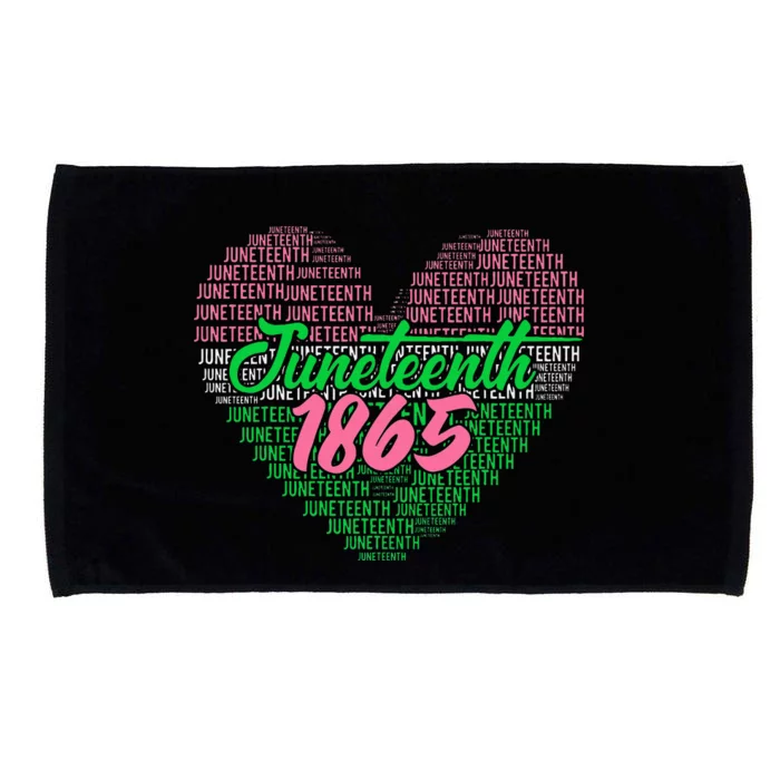 Juneteenth Aka Love Heart Microfiber Hand Towel