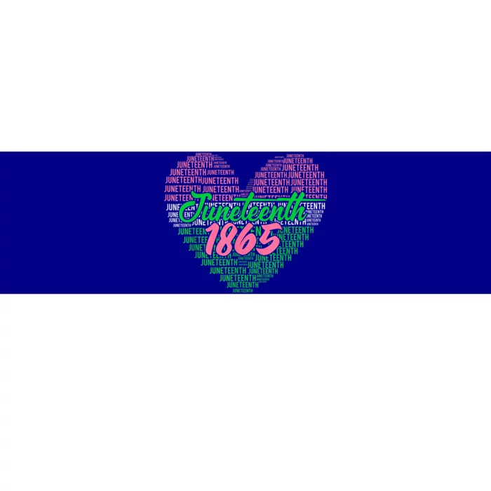 Juneteenth Aka Love Heart Bumper Sticker