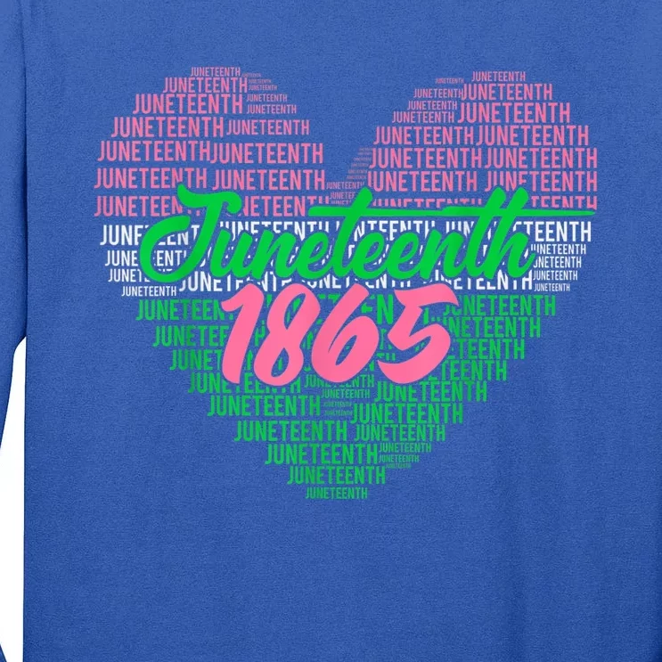 Juneteenth Aka Love Heart Tall Long Sleeve T-Shirt