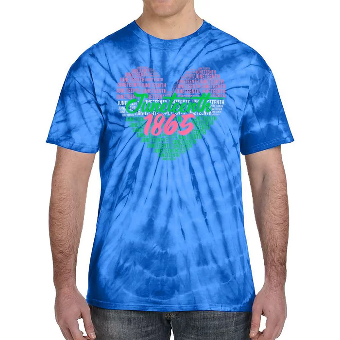 Juneteenth Aka Love Heart Tie-Dye T-Shirt