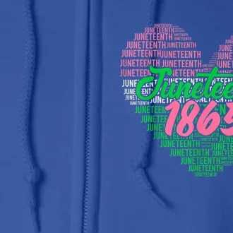 Juneteenth Aka Love Heart Full Zip Hoodie