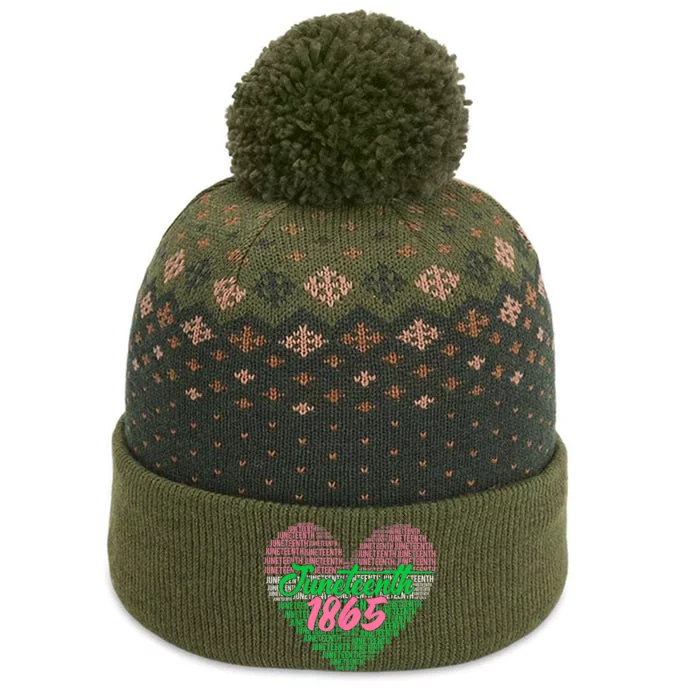 Juneteenth Aka Love Heart The Baniff Cuffed Pom Beanie