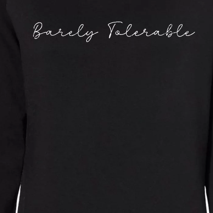 Jane Austen Literature Barely Tolerable Retro Book Womens California Wash Sweatshirt