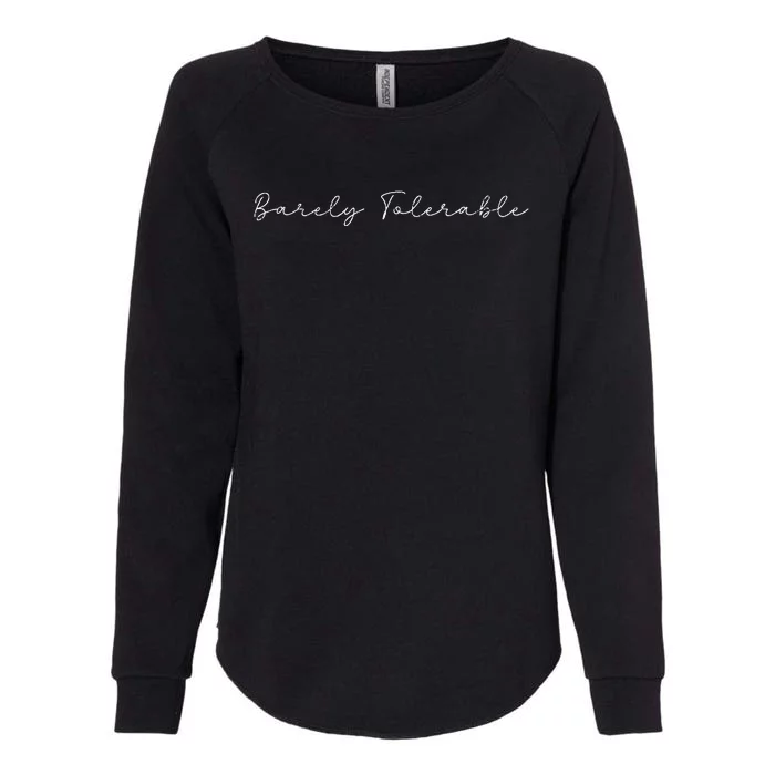 Jane Austen Literature Barely Tolerable Retro Book Womens California Wash Sweatshirt