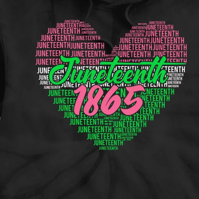 Juneteenth Aka Love Heart Tie Dye Hoodie