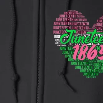 Juneteenth Aka Love Heart Full Zip Hoodie