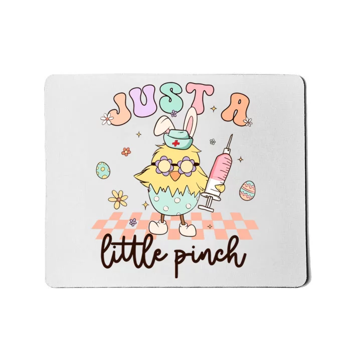 Just A Little Pinch RN L&D Easter Day Nurse Cute Chicken Mousepad