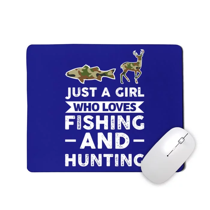 Just A Loves Fishing And Hunting Hunter Meaningful Gift Mousepad