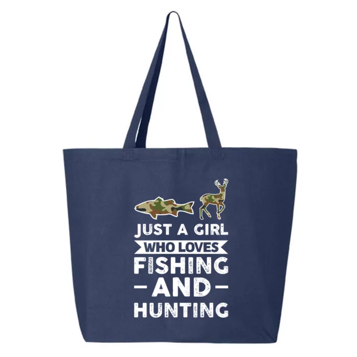 Just A Loves Fishing And Hunting Hunter Meaningful Gift 25L Jumbo Tote