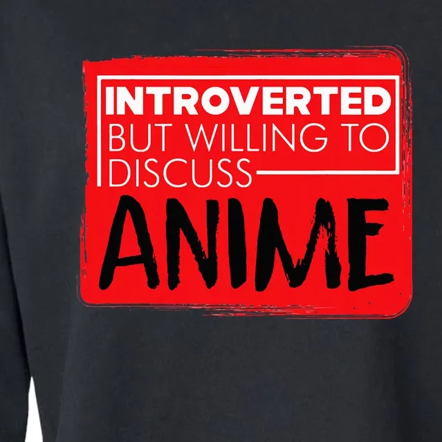 Japanese Animation Lovers Pun Cropped Pullover Crew