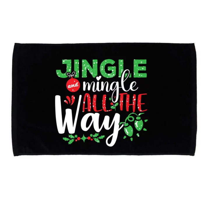 Jingle And Mingle All The Way Christmas Party Cool Gift Microfiber Hand Towel