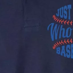 Just A Mom Who Loves Baseball Softstyle Adult Sport Polo