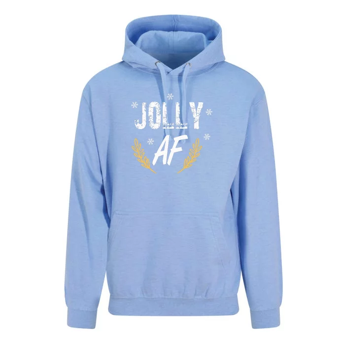 Jolly Af | Merry Xmas Unisex Surf Hoodie