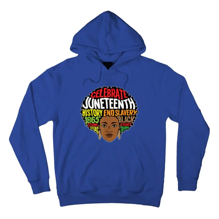 Juneteenth Afro Melanin Africa Ancestors Freedom Meaningful Gift Tall Hoodie