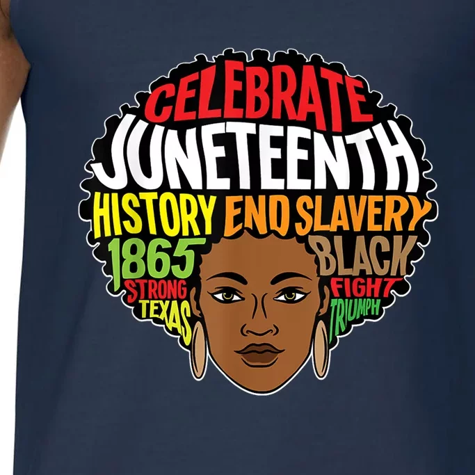 Juneteenth Afro Melanin Africa Ancestors Freedom Meaningful Gift Comfort Colors® Tank Top