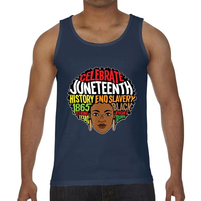 Juneteenth Afro Melanin Africa Ancestors Freedom Meaningful Gift Comfort Colors® Tank Top