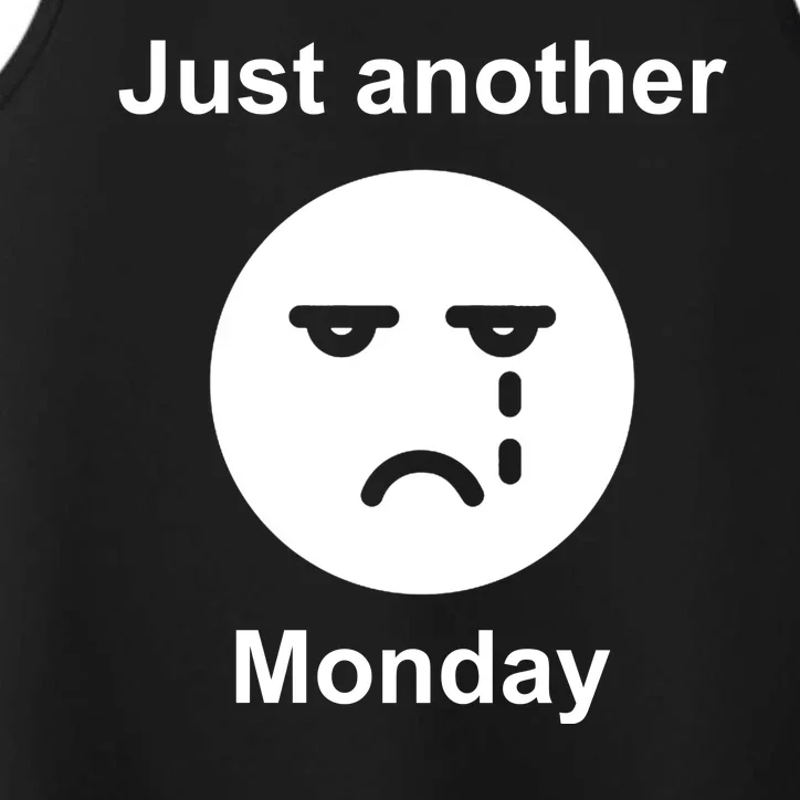 Just Another Monday Sad Face Performance Tank