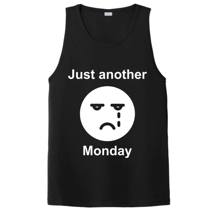 Just Another Monday Sad Face Performance Tank