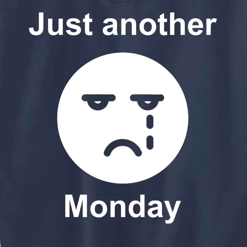 Just Another Monday Sad Face Kids Sweatshirt