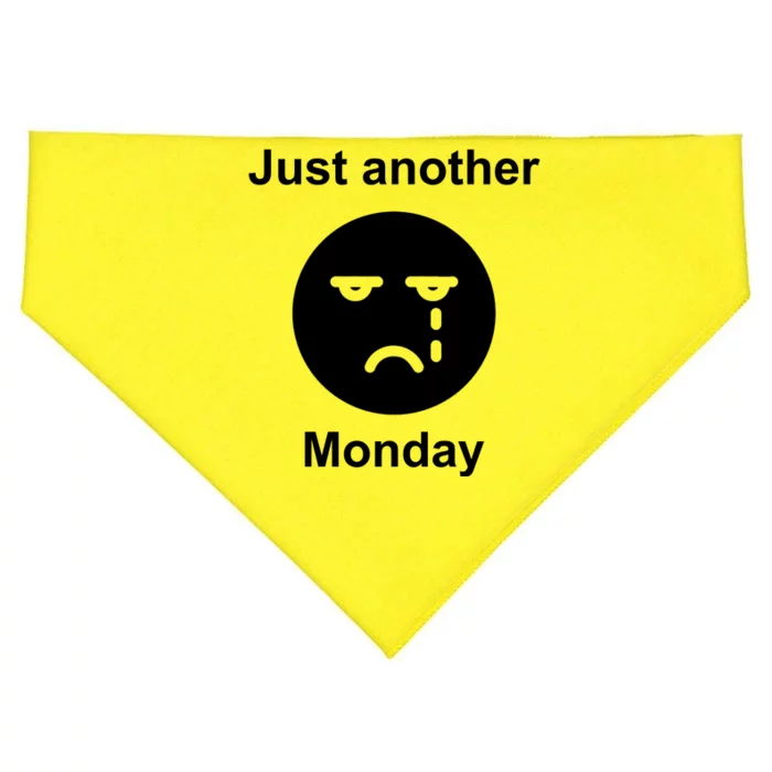 Just Another Monday Sad Face USA-Made Doggie Bandana