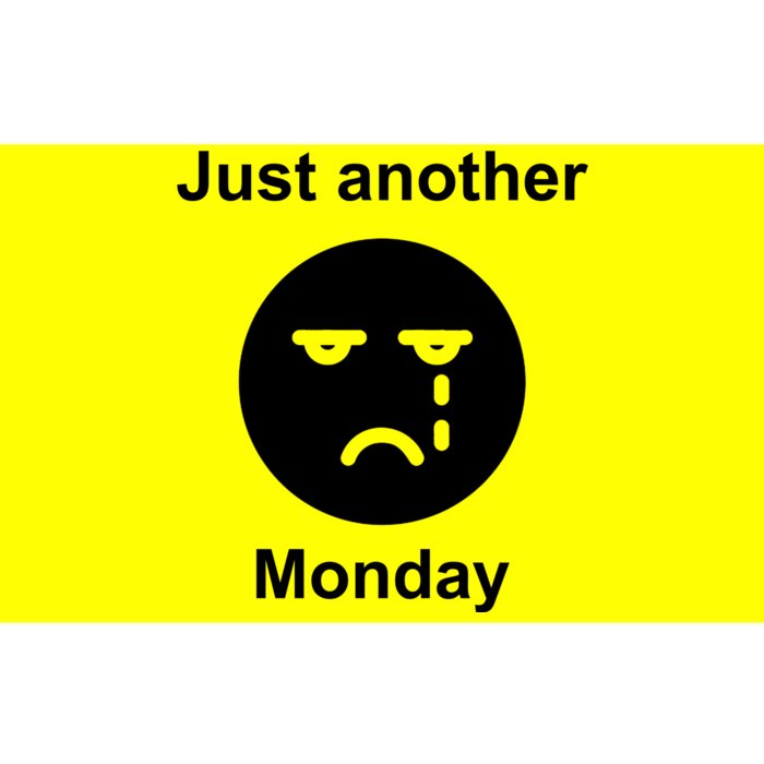 Just Another Monday Sad Face Bumper Sticker