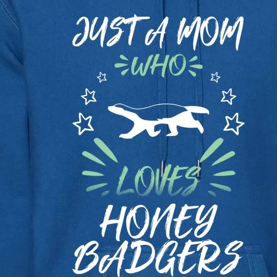 Just A Mom Who Loves Honey Badgers Gift Premium Hoodie