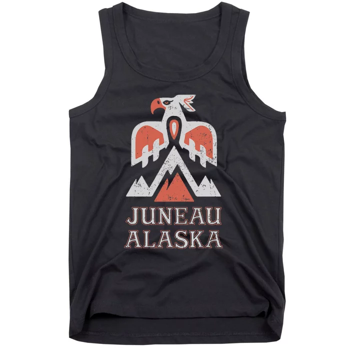 Juneau Alaska Mountain Eagle Tribal American Indian Tank Top