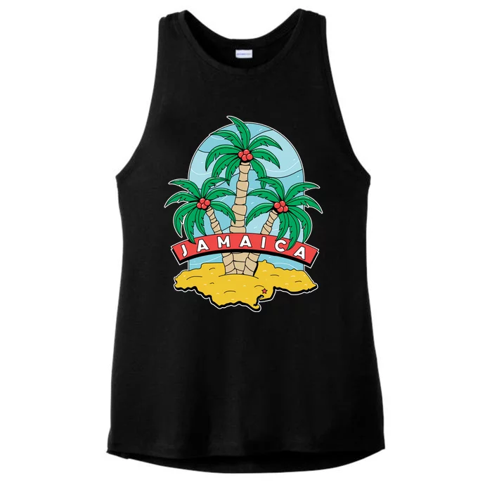 Jamaica Beach Ladies Tri-Blend Wicking Tank