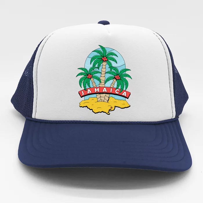 Jamaica Beach Trucker Hat