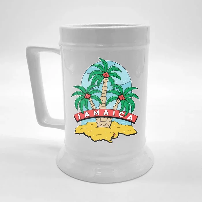 Jamaica Beach Front & Back Beer Stein