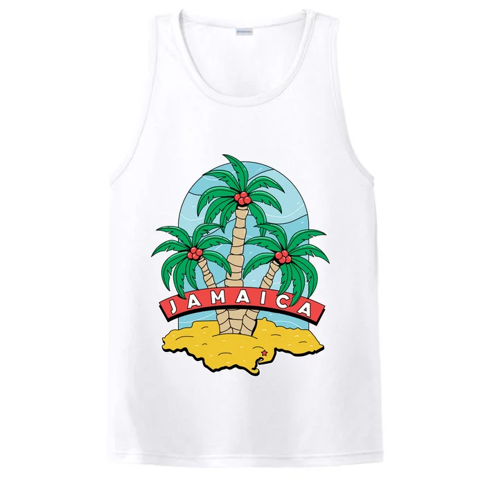 Jamaica Beach Performance Tank