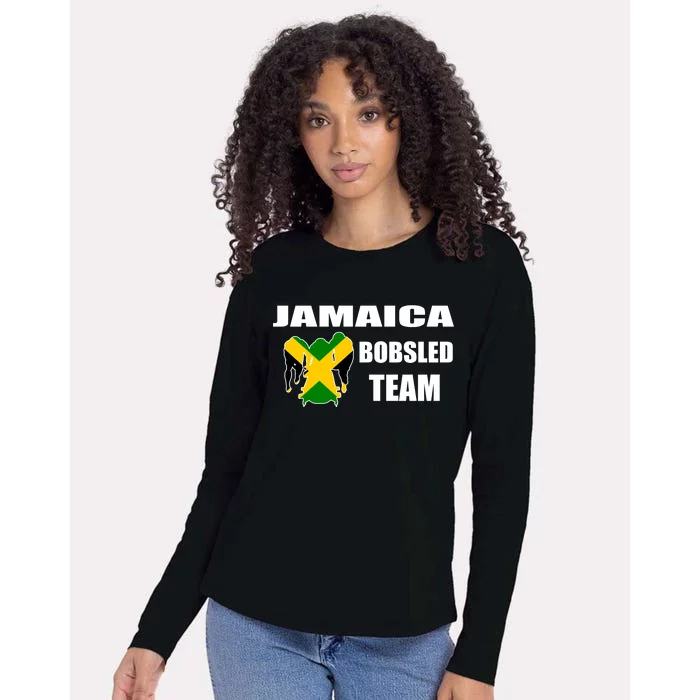 Jamaica Bobsled Team Womens Cotton Relaxed Long Sleeve T-Shirt