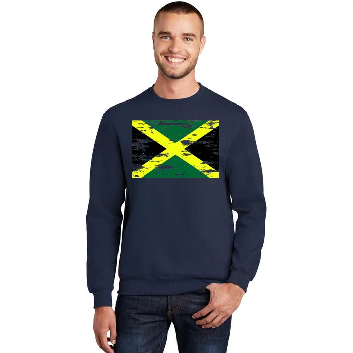 Jamaica Distressed Flag Tall Sweatshirt