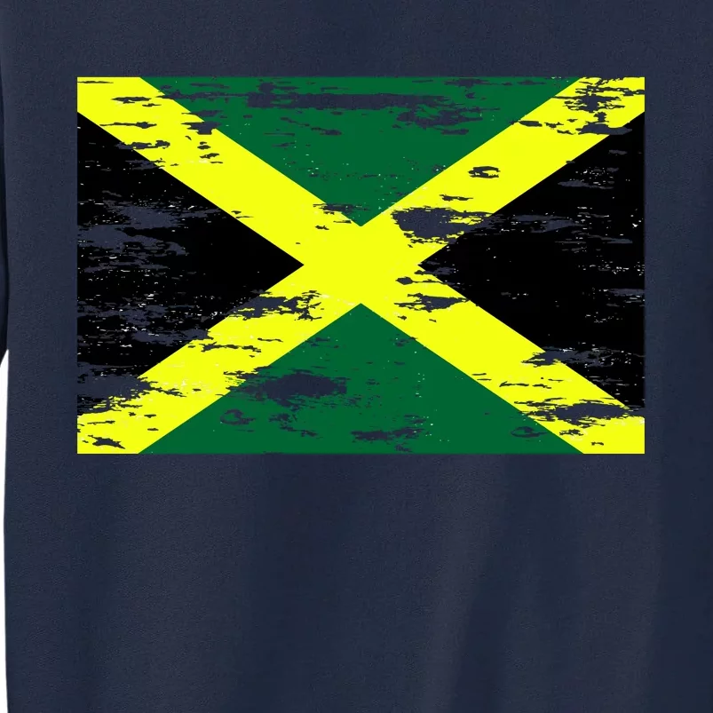 Jamaica Distressed Flag Tall Sweatshirt