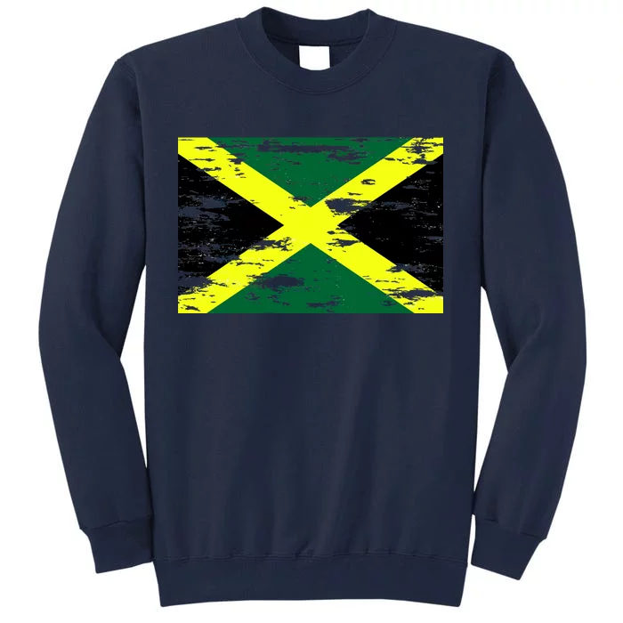 Jamaica Distressed Flag Tall Sweatshirt