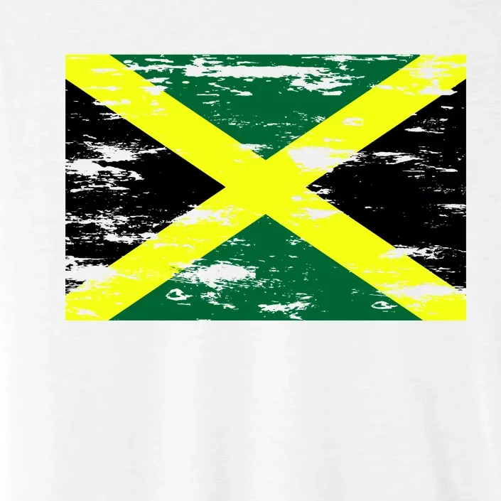 Jamaica Distressed Flag ChromaSoft Performance T-Shirt