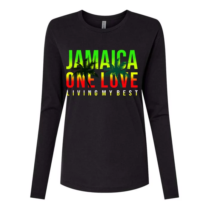 Jamaica One Love Womens Cotton Relaxed Long Sleeve T-Shirt