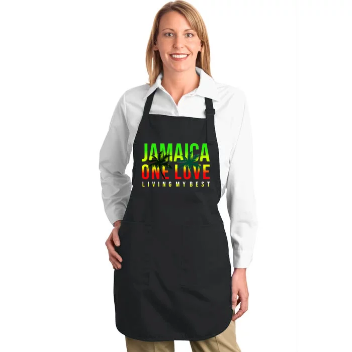 Jamaica One Love Full-Length Apron With Pocket