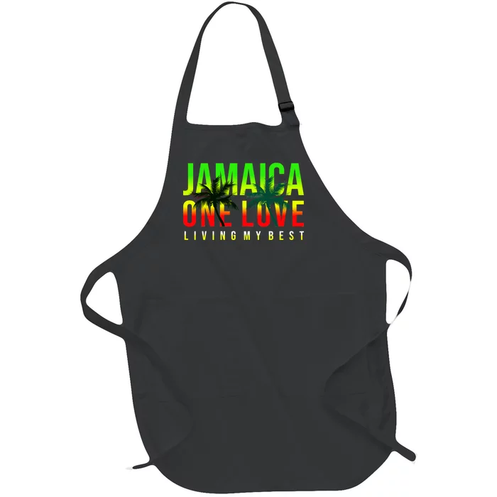 Jamaica One Love Full-Length Apron With Pocket