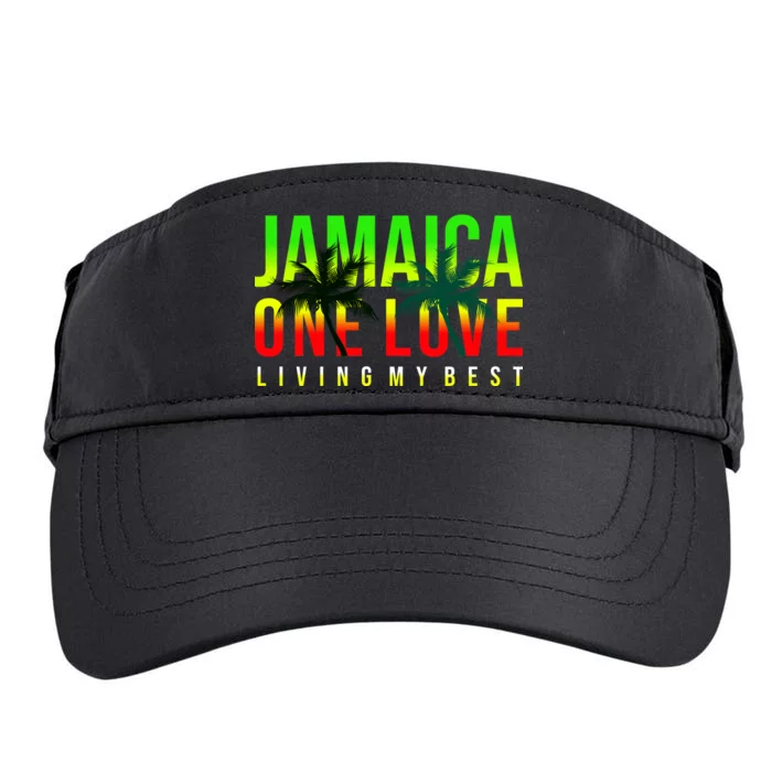 Jamaica One Love Adult Drive Performance Visor