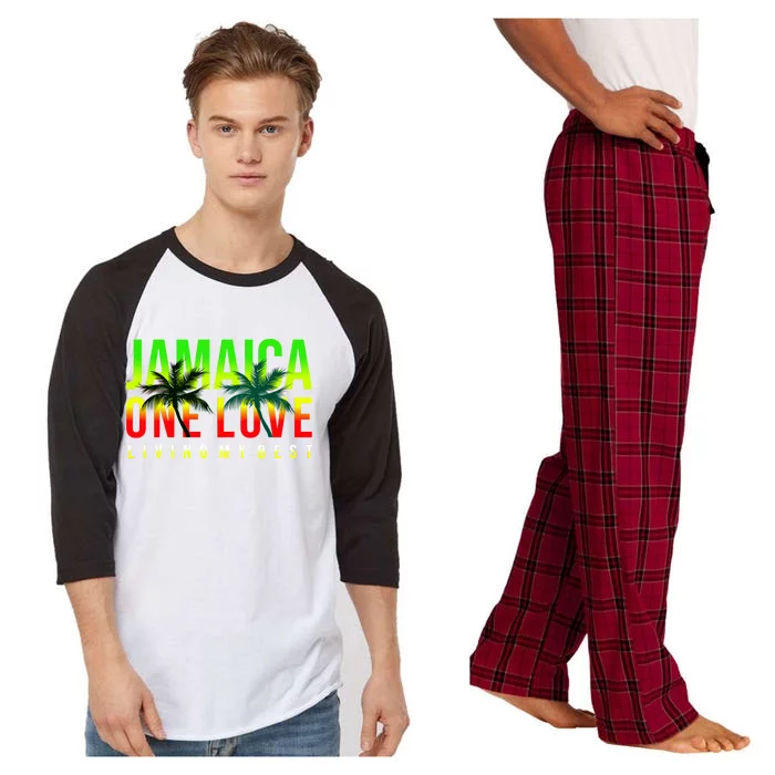 Jamaica One Love Raglan Sleeve Pajama Set