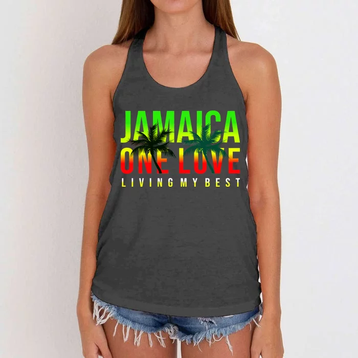 Jamaica One Love Women's Knotted Racerback Tank